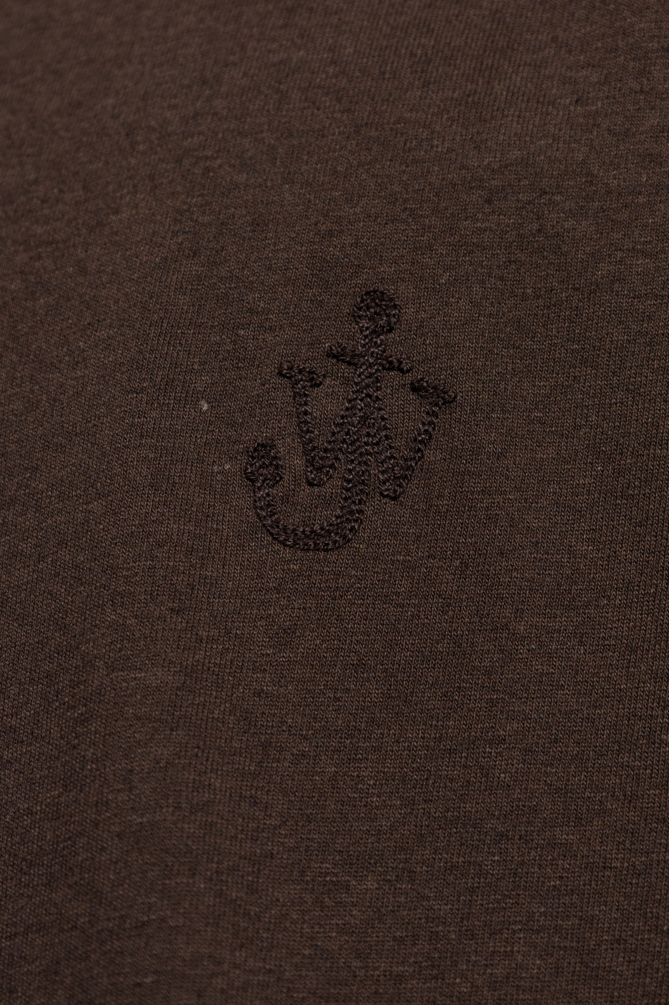 Brown T-shirt with embroidered logo JW Anderson - Vitkac AS